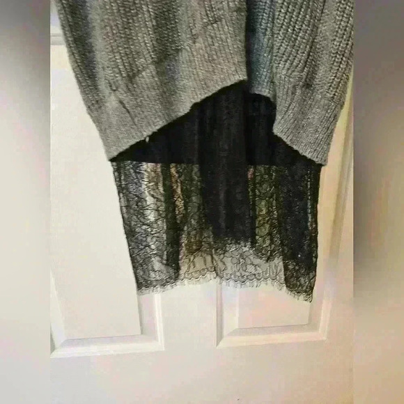 Who What Wear Womens Sweater Dress with Lace Bottom Size L - Picture 2 of 4
